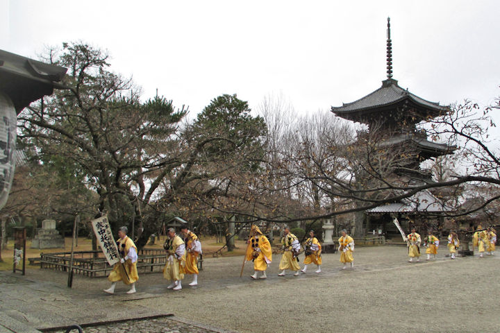 聖護院の寒中托鉢